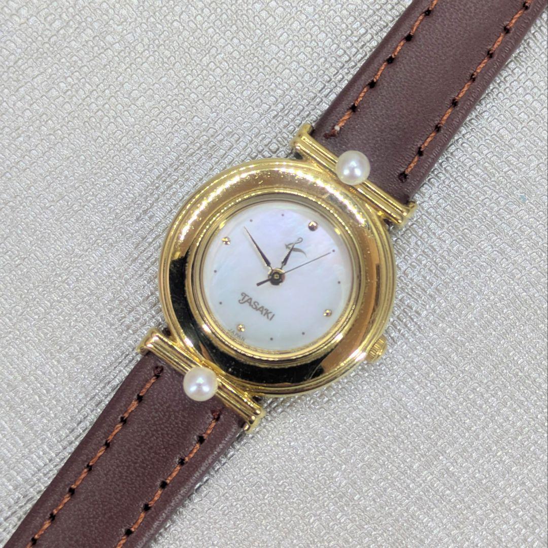 TASAKI タサキ 腕時計 レディース 真珠 シェル文字盤 パールウォッチ