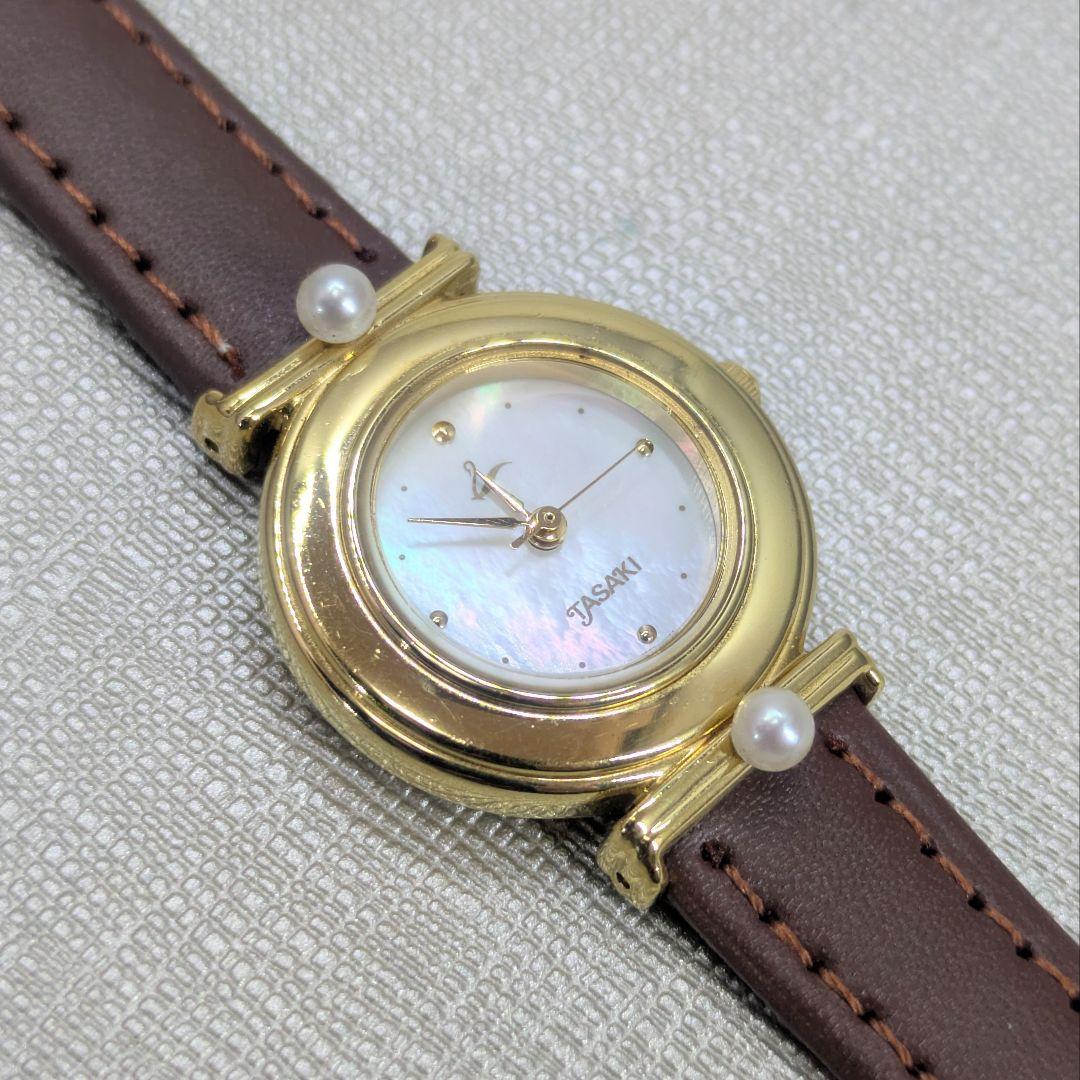 TASAKI タサキ 腕時計 レディース 真珠 シェル文字盤 パールウォッチ