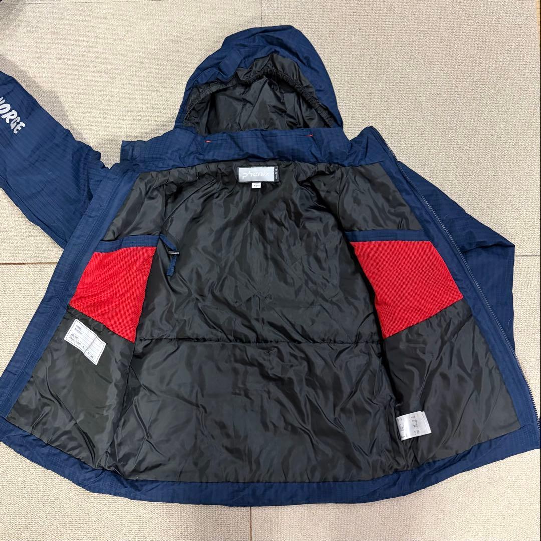 Phenix 子ども用スキーウェア ネイビー/レッド　サイズ150