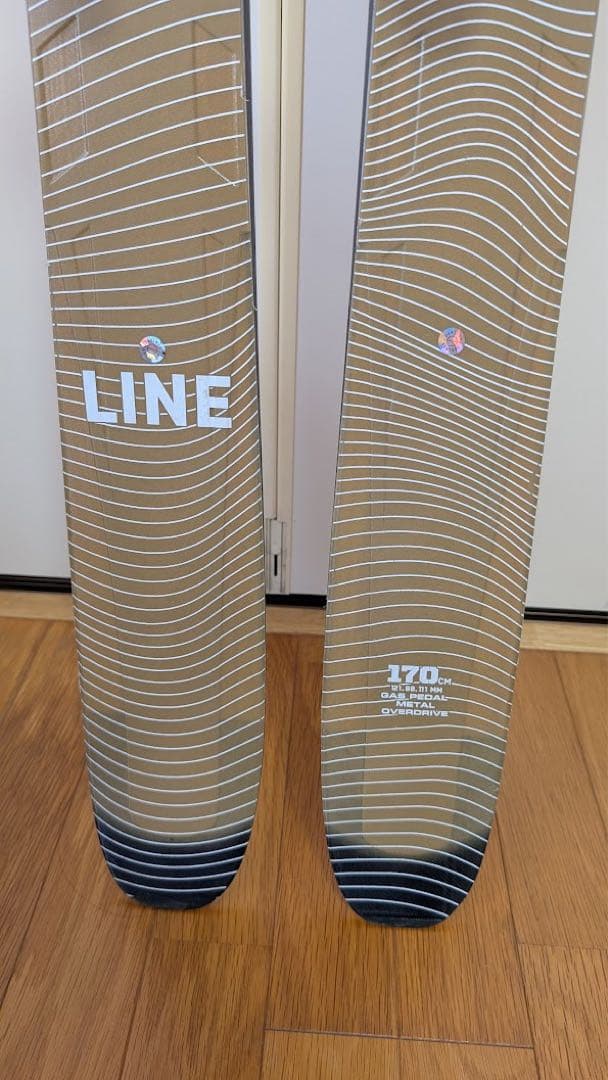 【中古美品】LINE OPRM 88 スキー 170cm バインディング付き
