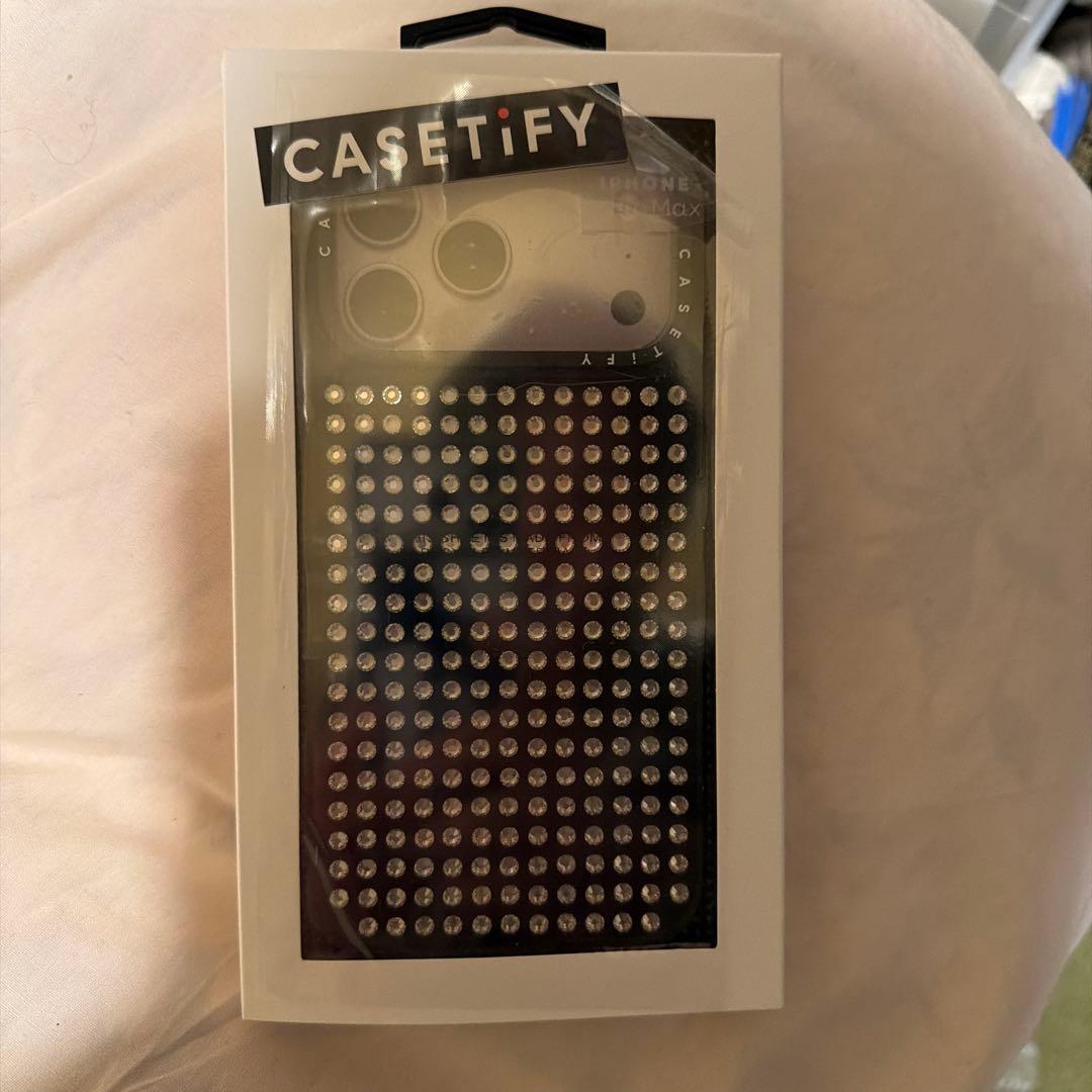 CASETiFY ラインストーンデザイン iPhone17promaxケース