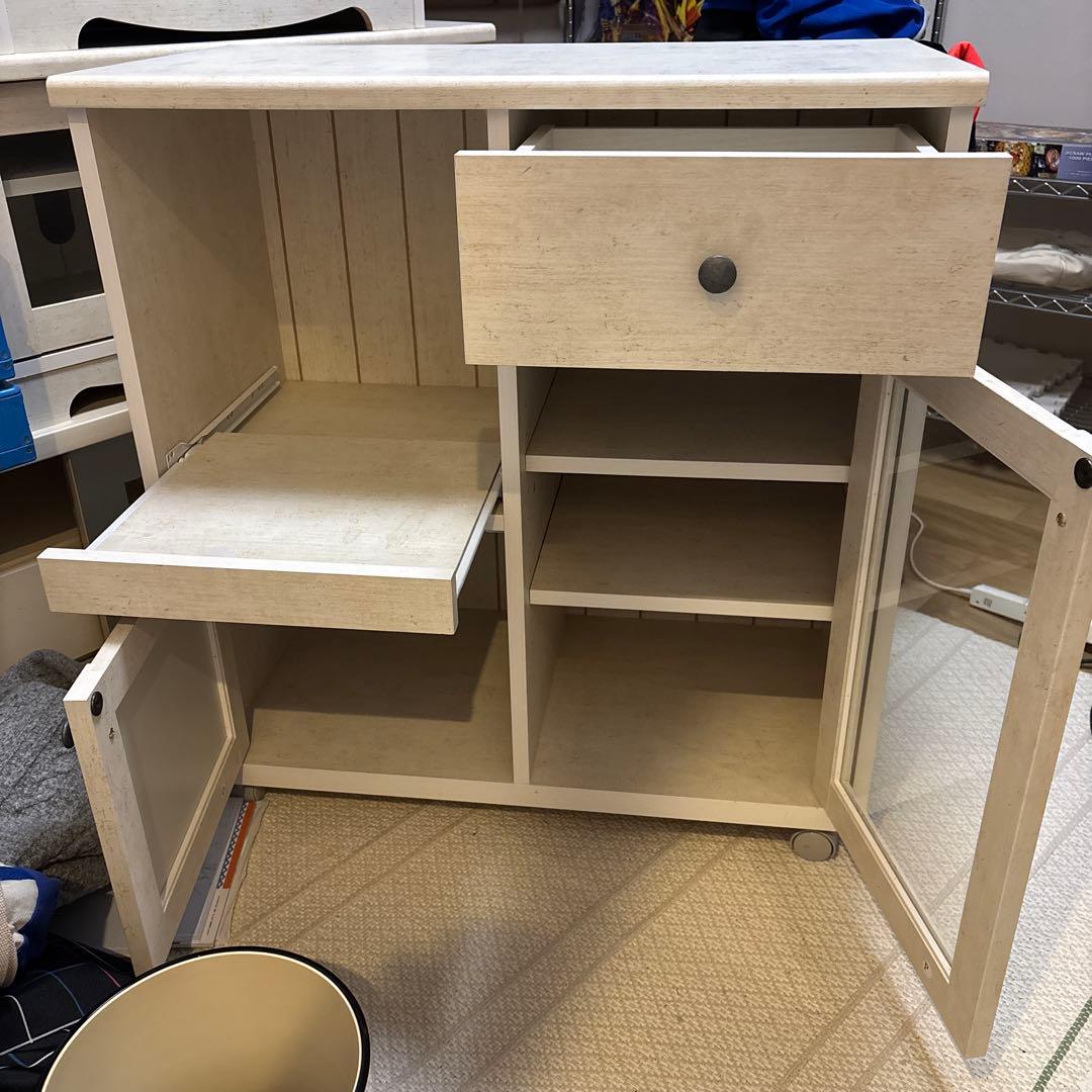 【引き取り値引き⭕️】ニトリ　キッチンワゴン　レンジ台　リズバレー