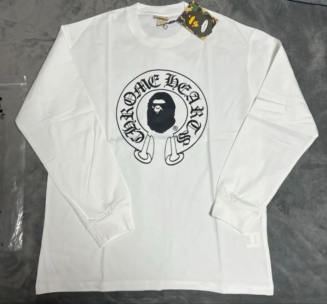 Chrome Hearts x A Bathing Ape 長袖 Tシャツ　XL