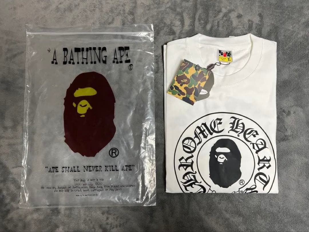 Chrome Hearts x A Bathing Ape 長袖 Tシャツ　XL