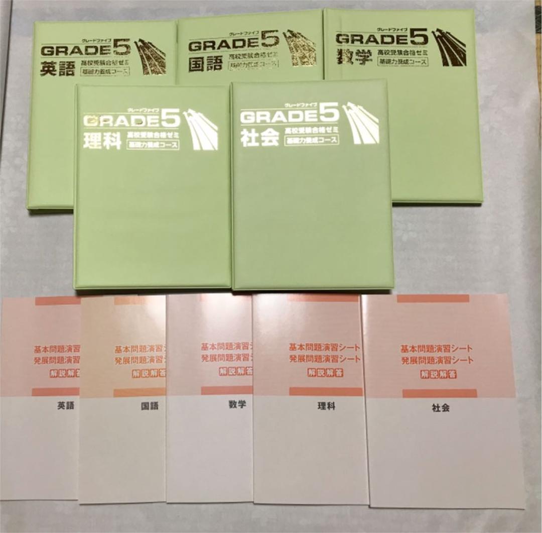 未使用 高校受験合格ゼミ GRADE 5