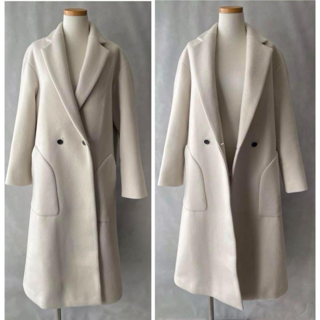 美品✨ドレステリア SUPER140 ダブル チェスターコート ゆったり36