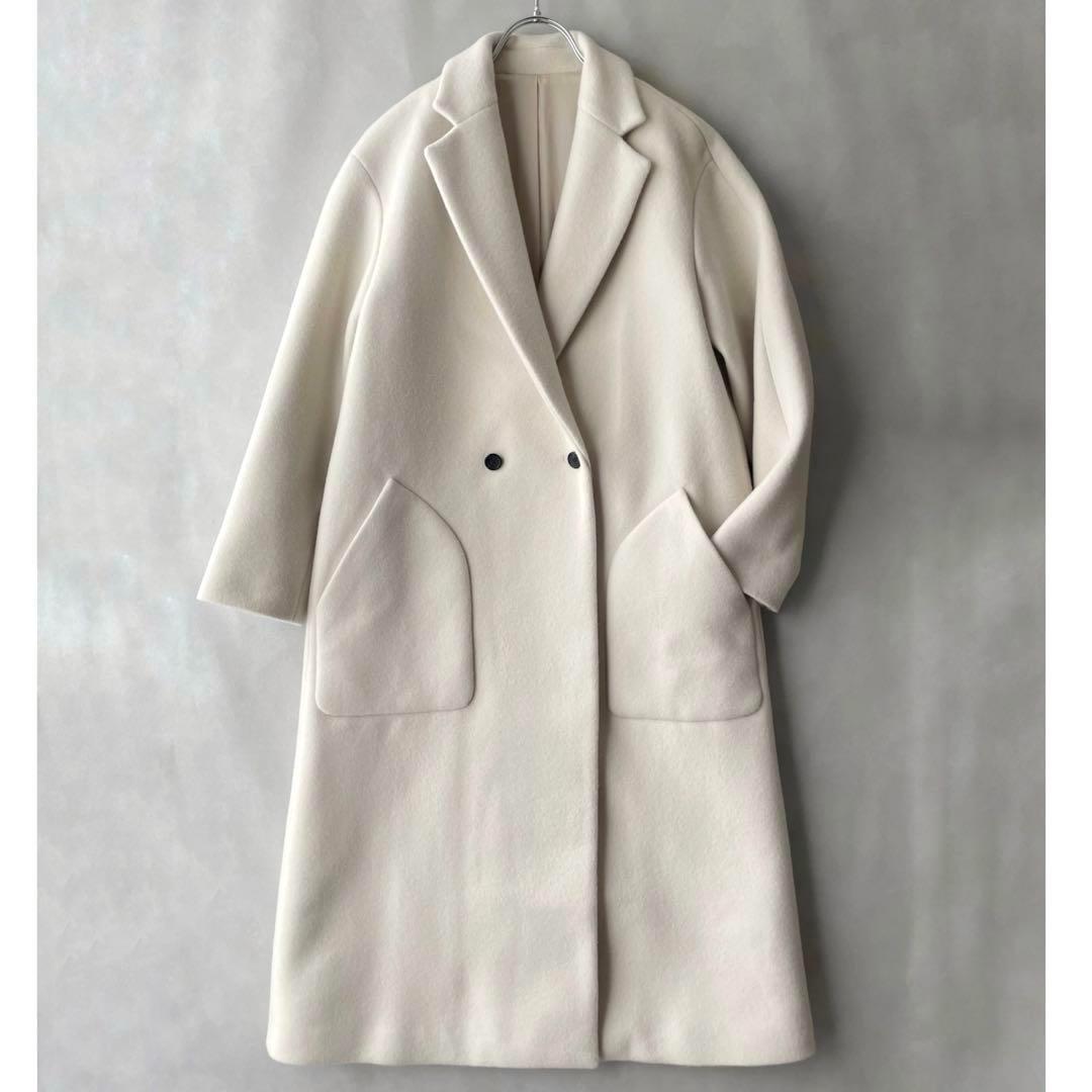 美品✨ドレステリア SUPER140 ダブル チェスターコート ゆったり36