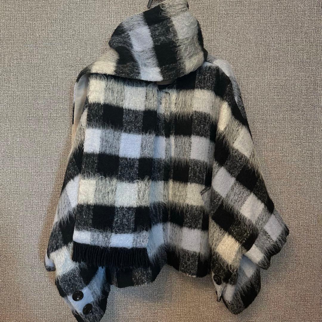 【美品】LalliaMu 定価4万 ポンチョ ケープコート