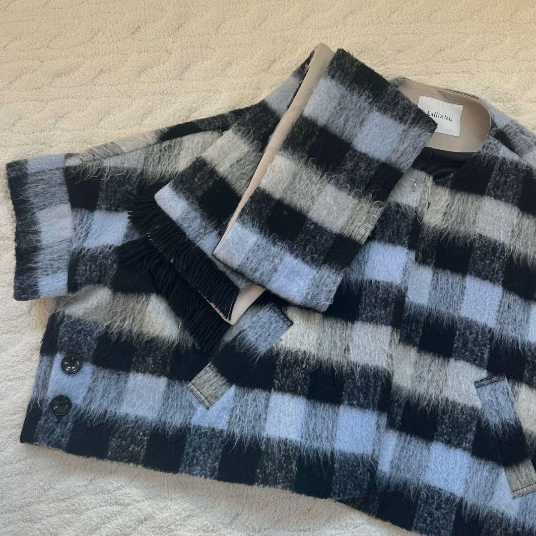 【美品】LalliaMu 定価4万 ポンチョ ケープコート