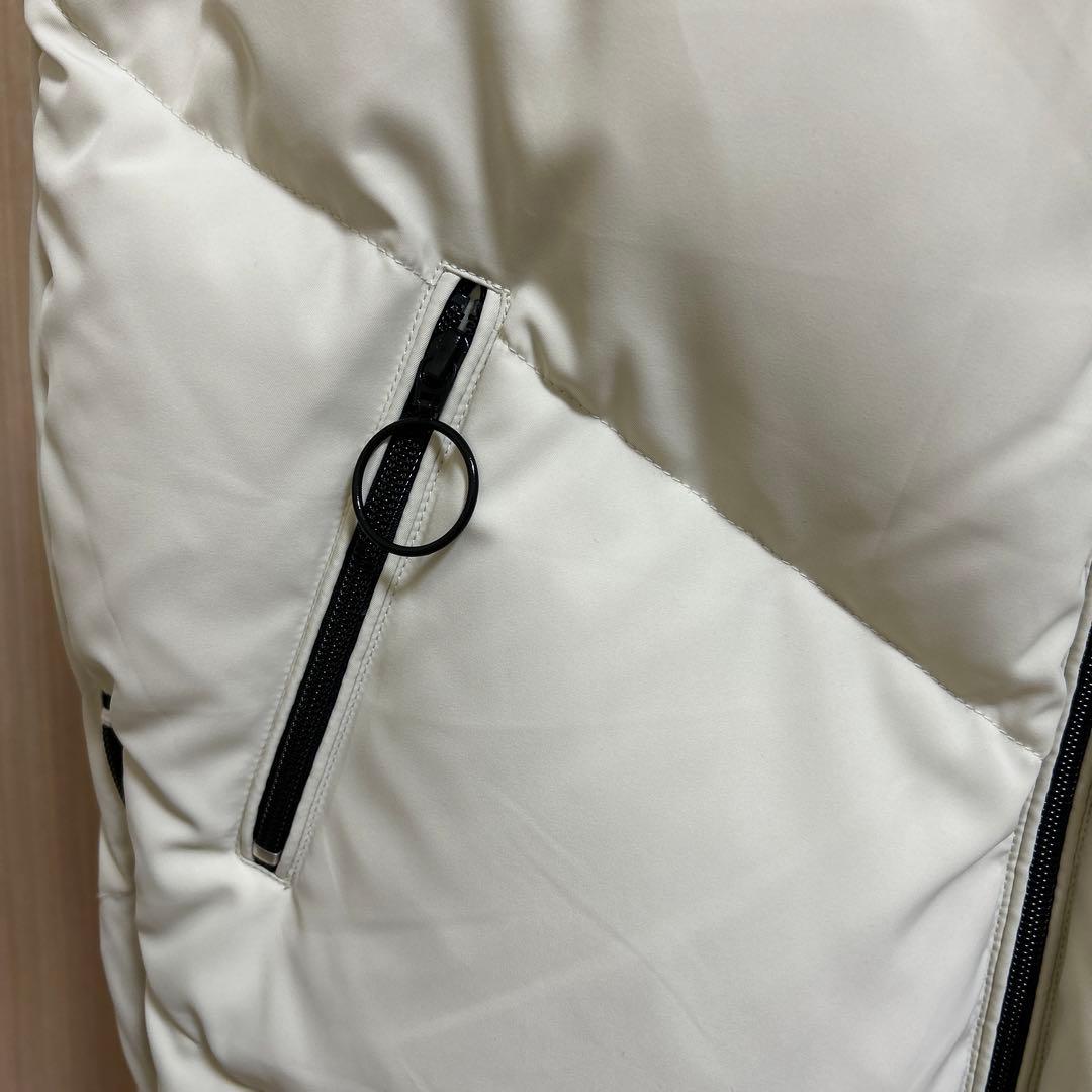 新品未使用soeur7ホワイト フード付き ダウンベストサイズ38