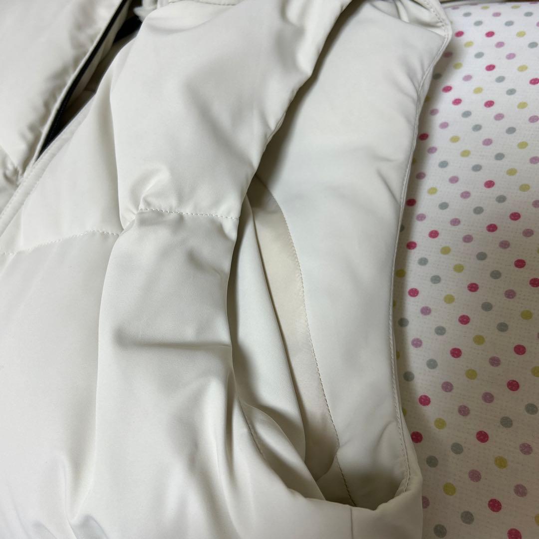 新品未使用soeur7ホワイト フード付き ダウンベストサイズ38