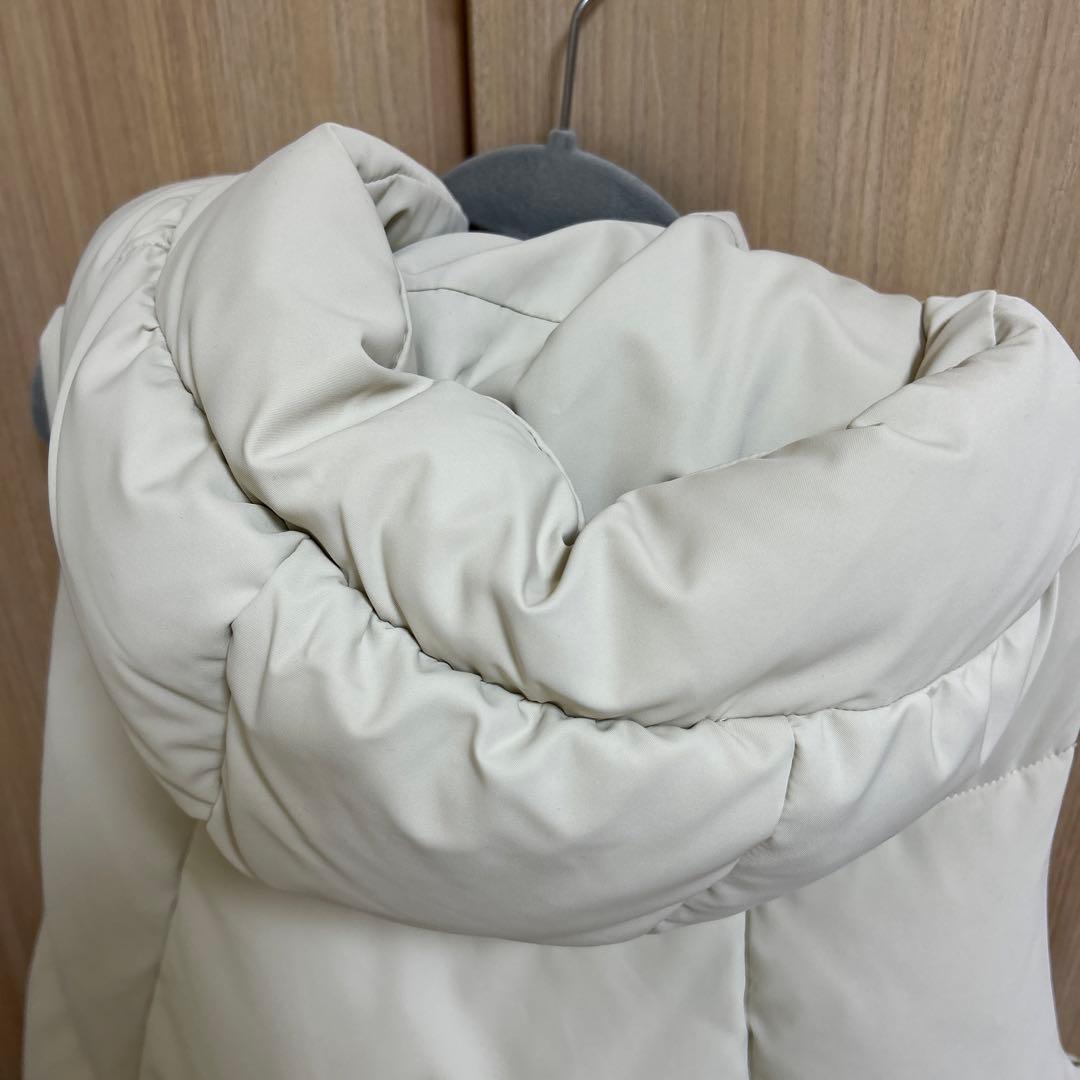 新品未使用soeur7ホワイト フード付き ダウンベストサイズ38