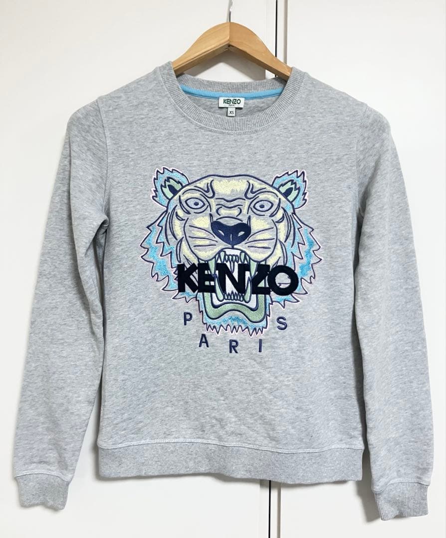 【送料無料】KENZOケンゾーのトレーナー　XSサイズ　グレー