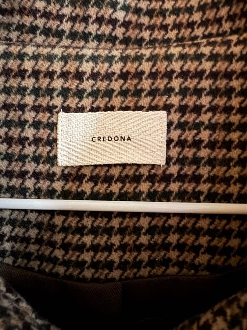 CREDONA ラグランウールロングコート　MIX