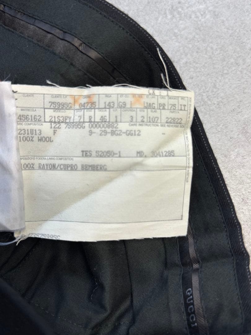 GUCCI トムフォード期 ストライプ シングル 3B スーツ セットアップ