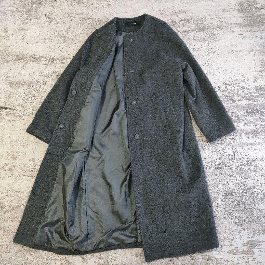 24AW ジャーナルスタンダード スーパー140ビーバーノーカラーコート