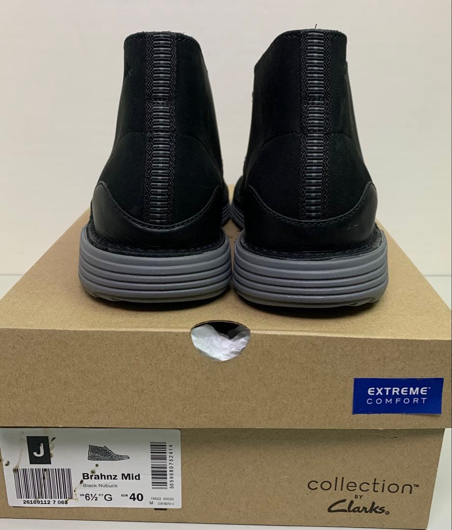 Clarks チャッカブーツ ブラーンツミッド ブラックヌバック 新品 25cm