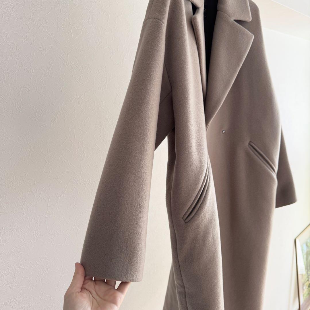 イエナ／極美品❤️定番人気MANTECOオーバーチェスターコート モカベージュ36