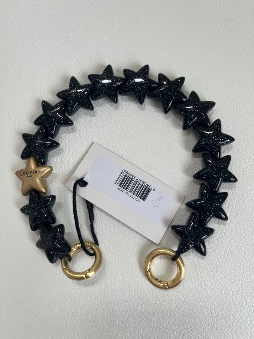 新品✨️ LOUVINI ハンドストラップ　PETIT ETOILE　BLACK