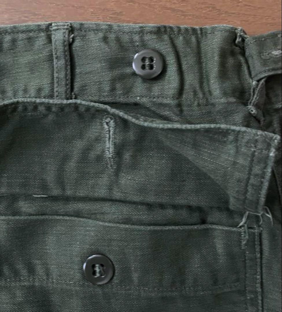 USED アメリカ軍 60s ベイカーパンツ ボタンフライ＆サイドアジャスター