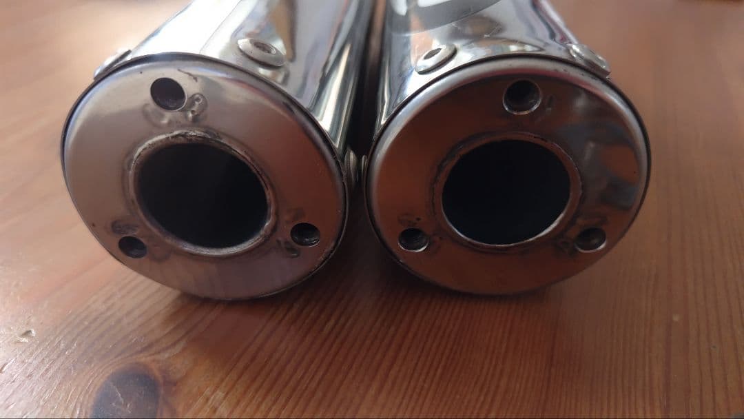 T2Racing ステンレスサイレンサー　 約30cm　逆三角形