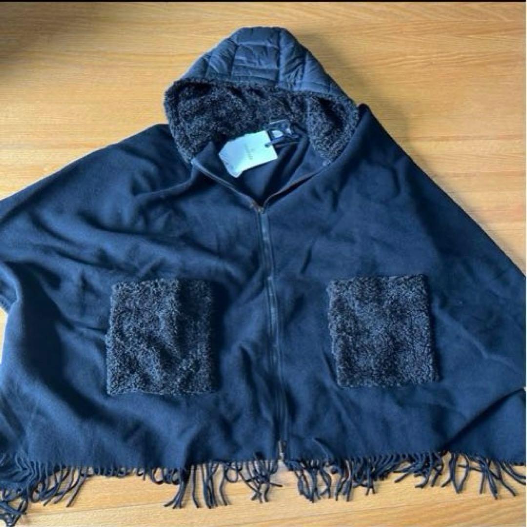 【新品未使用】MONCLER MANTELLA ポンチョ ブラック モンクレール
