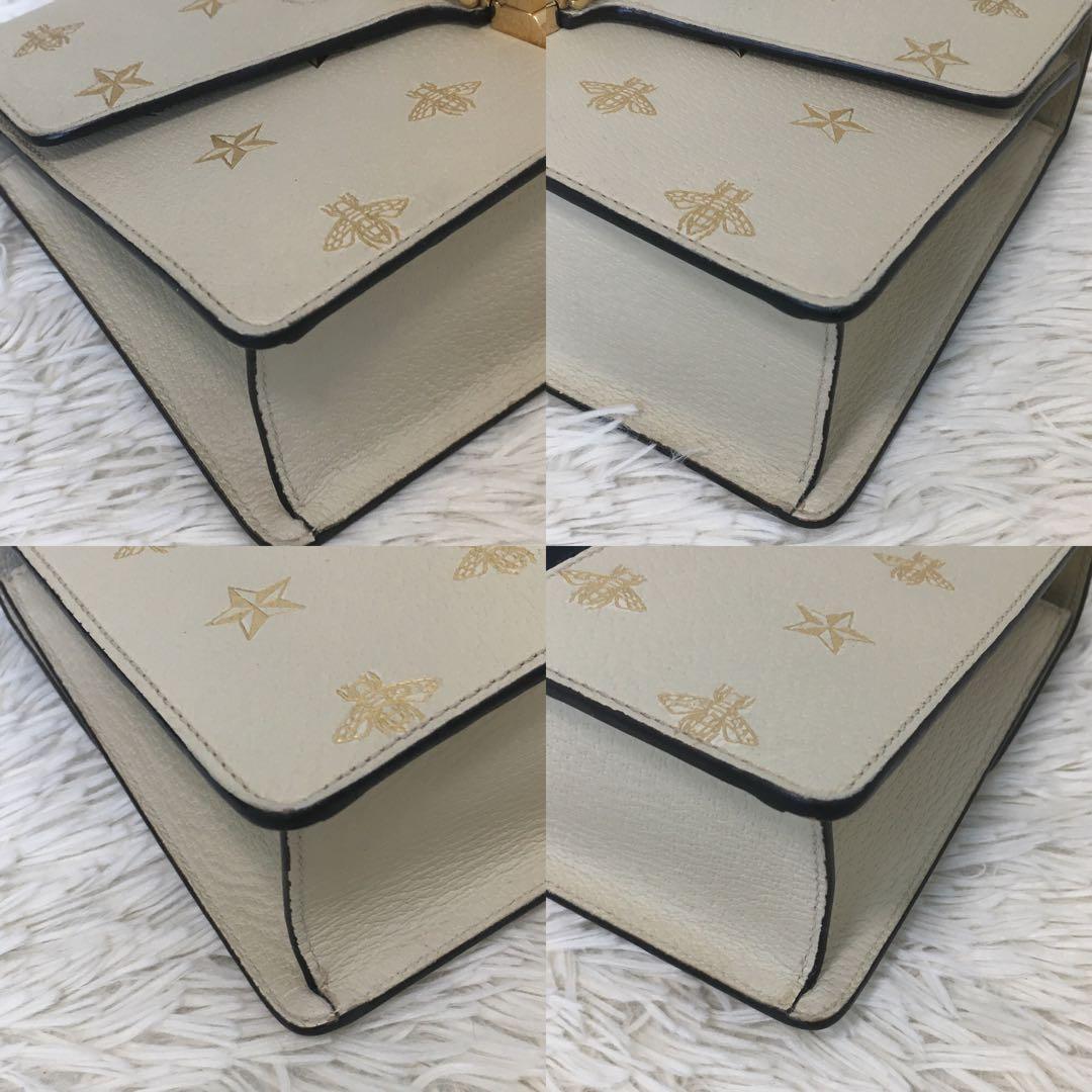 【極美品】グッチ ショルダーバッグ シルビィ ビー スター ウェブライン