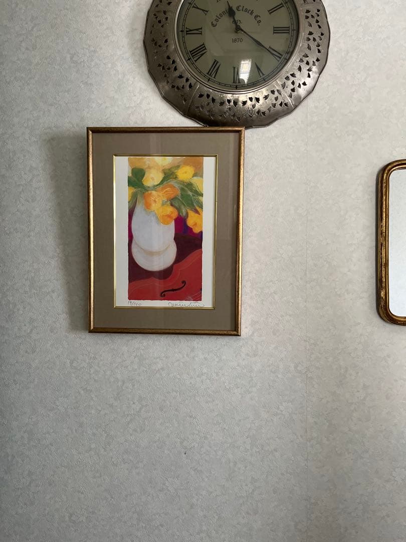 限定版画　額入り　エディション番号、証明書.直筆サイン19/140 ジニー・キム