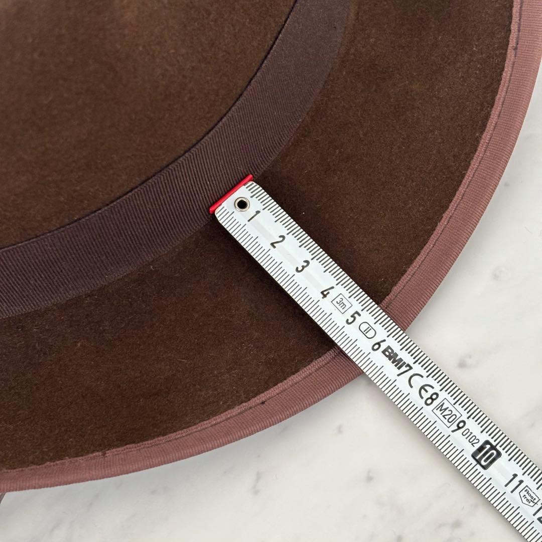 極美品✨STETSON ステットソン 中折れハット ブラウン 7 3/8