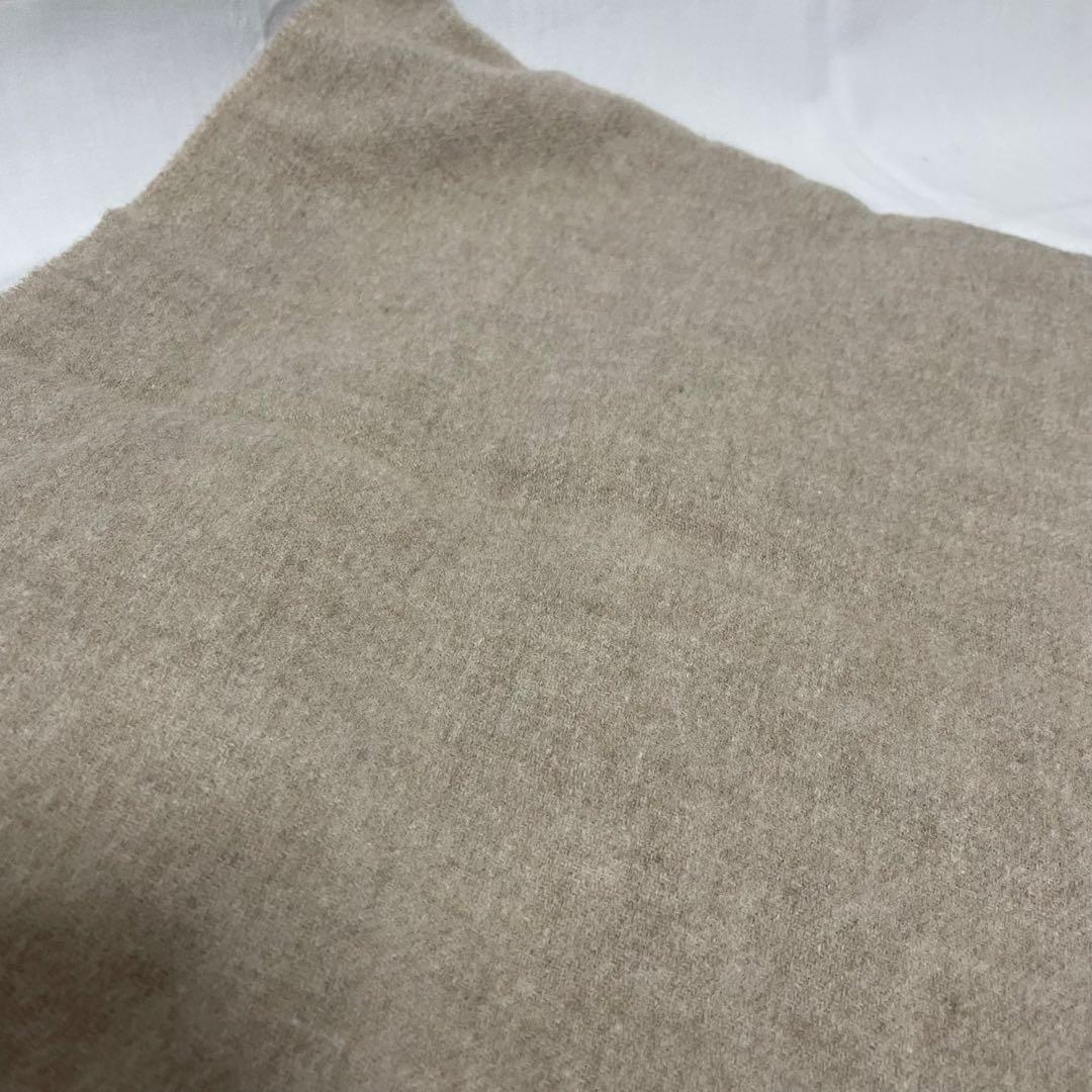 Acne Studios フリンジウールスカーフ - オーバーサイズ　ベージュ