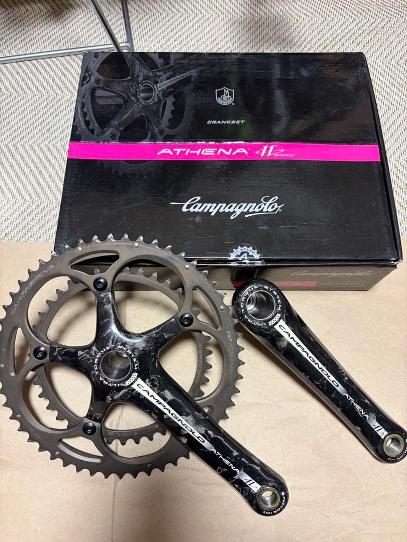 カンパニョーロ アテナ カーボンクランク ウルトラトルク53/39 170mm