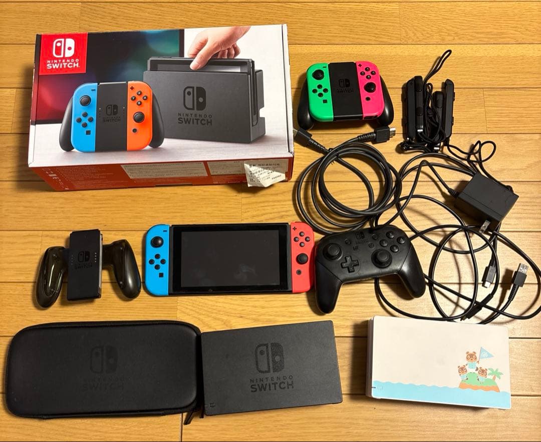 Nintendo Switch 本体+Joy-Con+プロコン+ケース+ドック