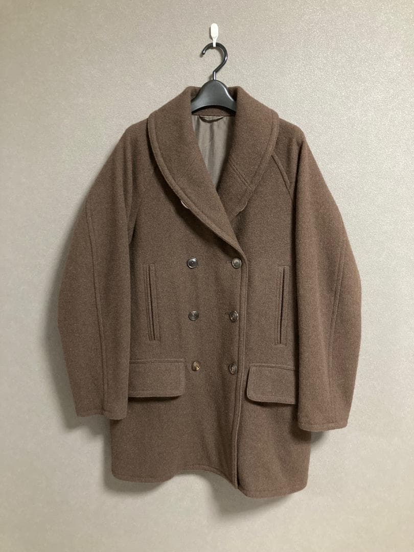 新品 COMOLI ヤクメルトン ショールカラーコート J03-04011