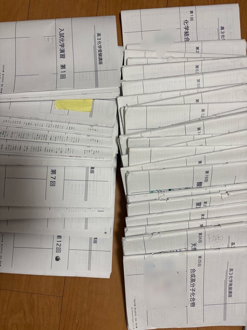 鉄緑会　高3化学　冊子