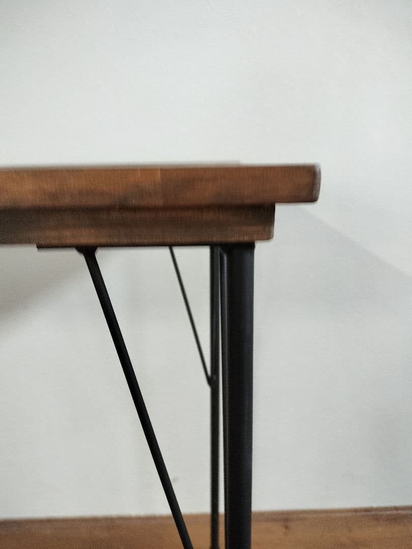 ウォールナット色　カウンターテーブル　幅105 パソコンデスク