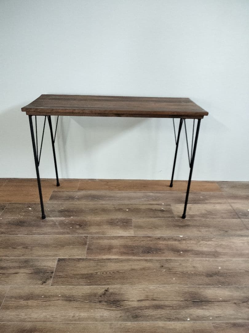 ウォールナット色　カウンターテーブル　幅105 パソコンデスク