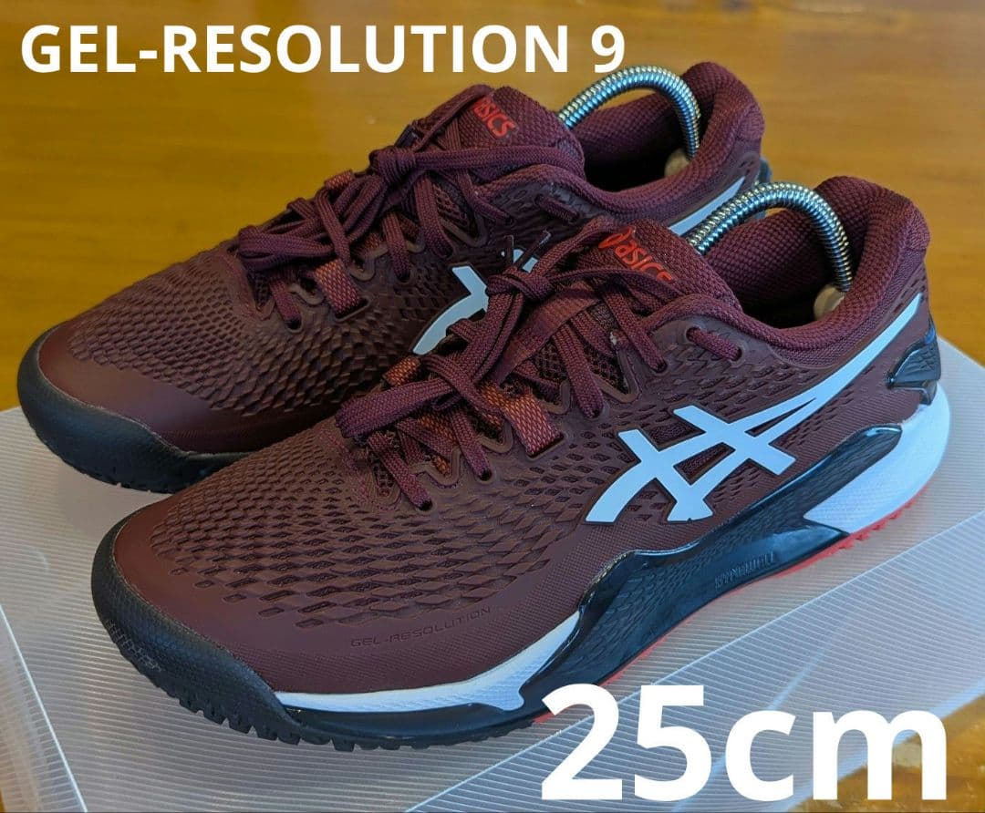 【美品】asics アシックス テニスシューズ GEL-RESOLUTION 9