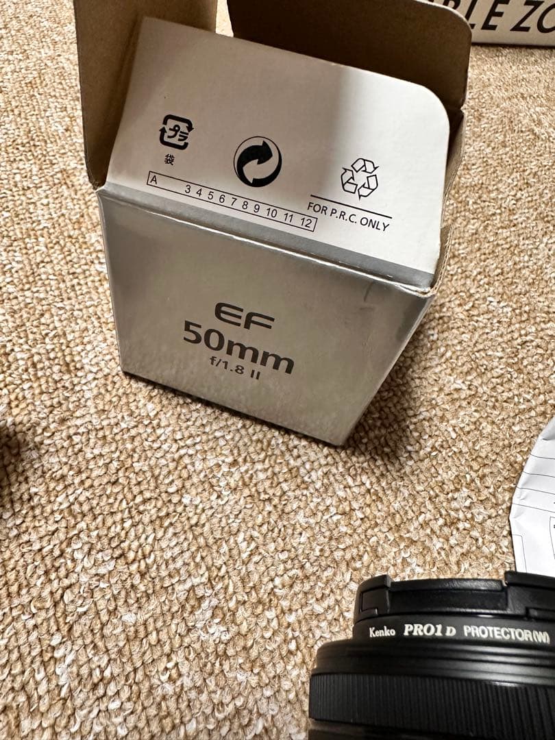 Canon EF50mm f/1.8stm レンズフード付き