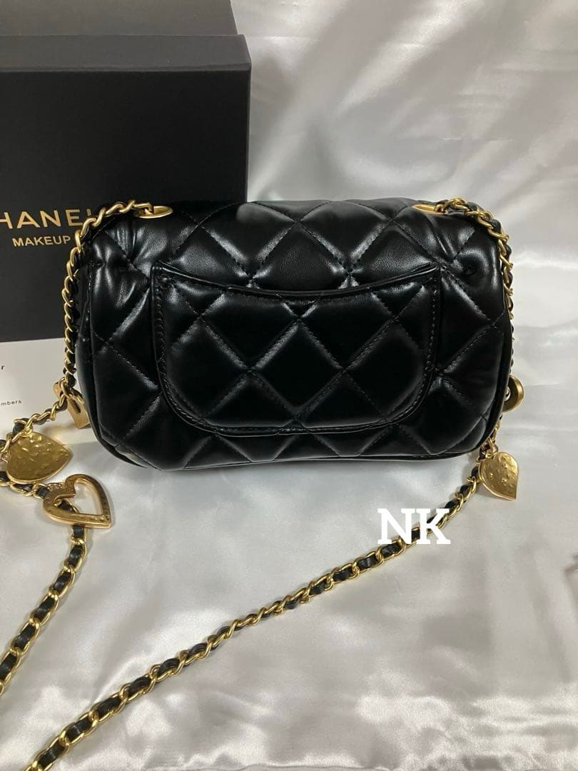 ハートチェーン　シャネル　ノベルティ　ショルダーバッグ　VIP. ブラック 2