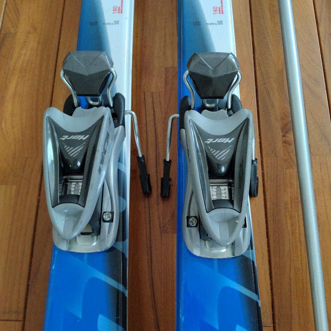 KAZAMA スキーセット 160cm 青/白