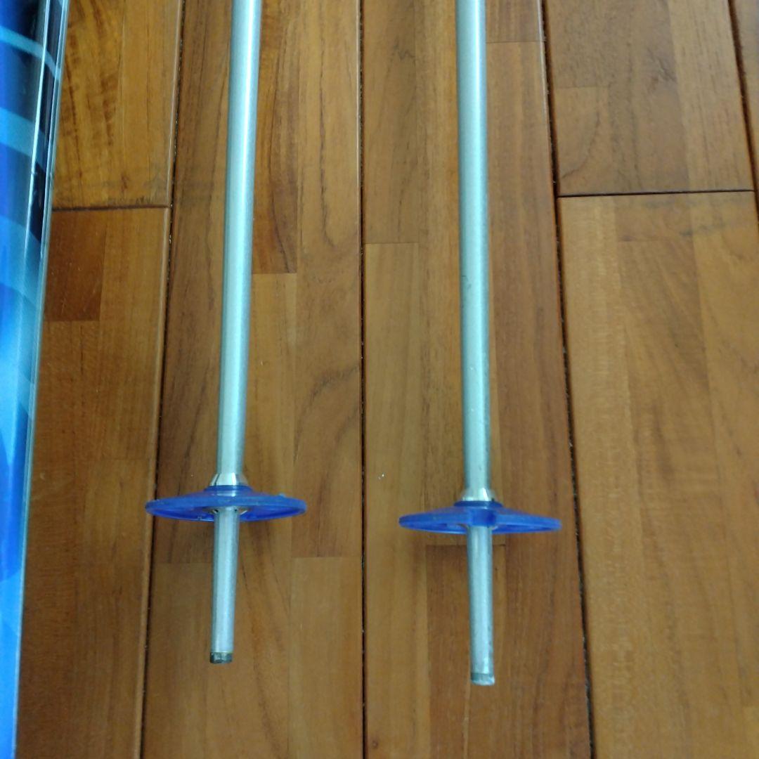 KAZAMA スキーセット 160cm 青/白