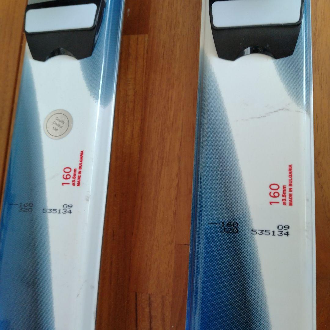 KAZAMA スキーセット 160cm 青/白