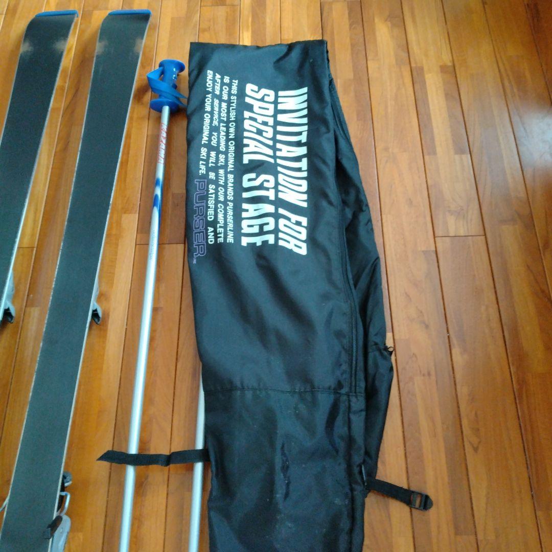 KAZAMA スキーセット 160cm 青/白