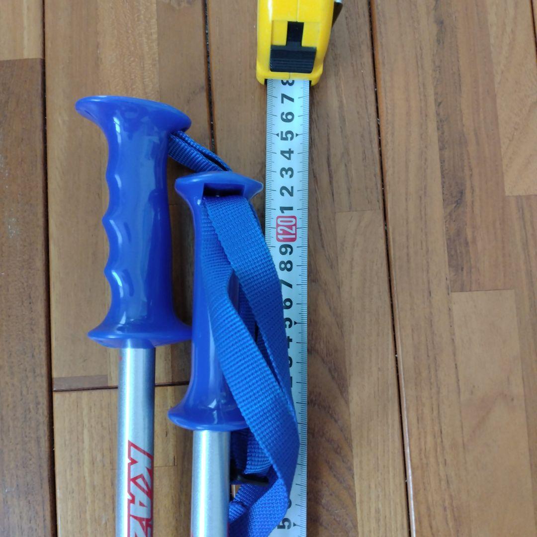 KAZAMA スキーセット 160cm 青/白