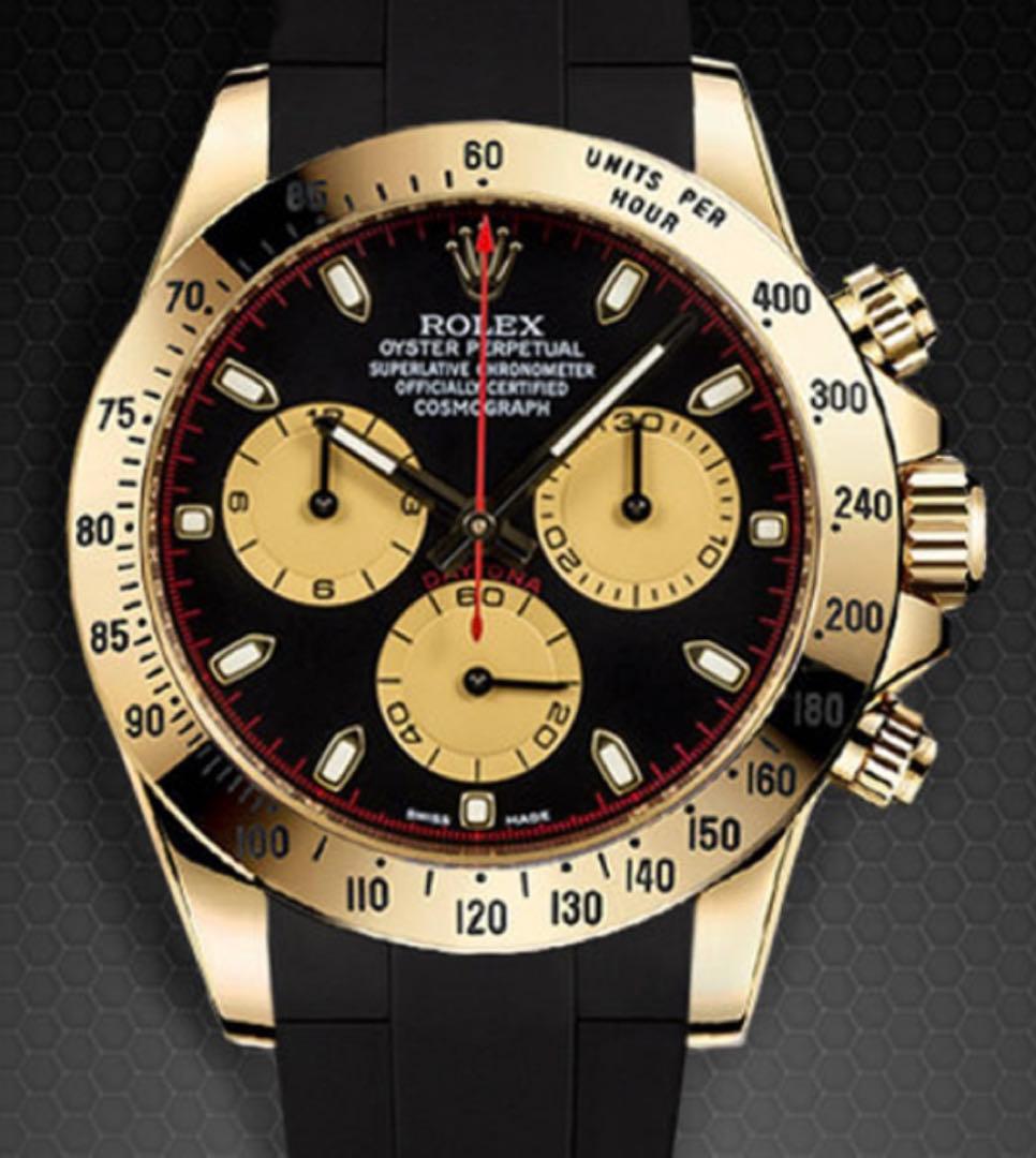 【スイス製】定価3.6万ROLEX デイトナ用 　RUBBER B 【尾錠付】