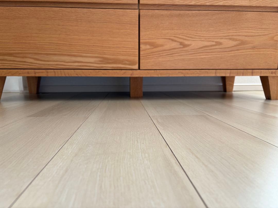 らんまるこ✨大川家具オーク材キャビネット