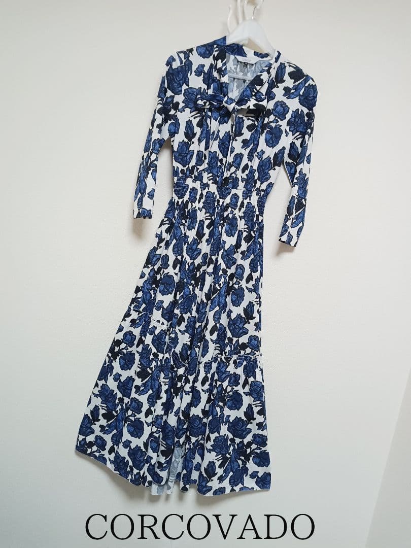 CORCOVADO ボウタイリボンドレス ワンピース