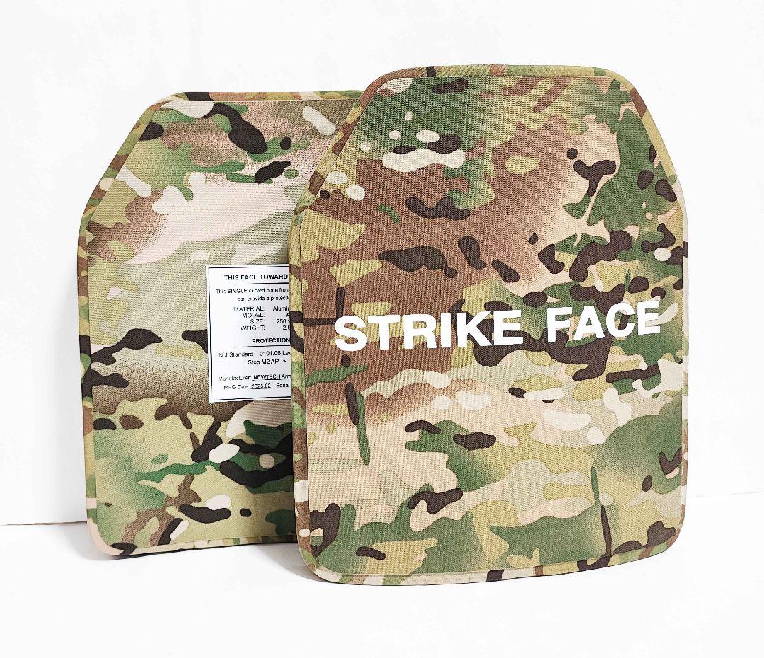 NIJ IV レベル４ 防弾プレート Mサイズ マルチカム Newtech