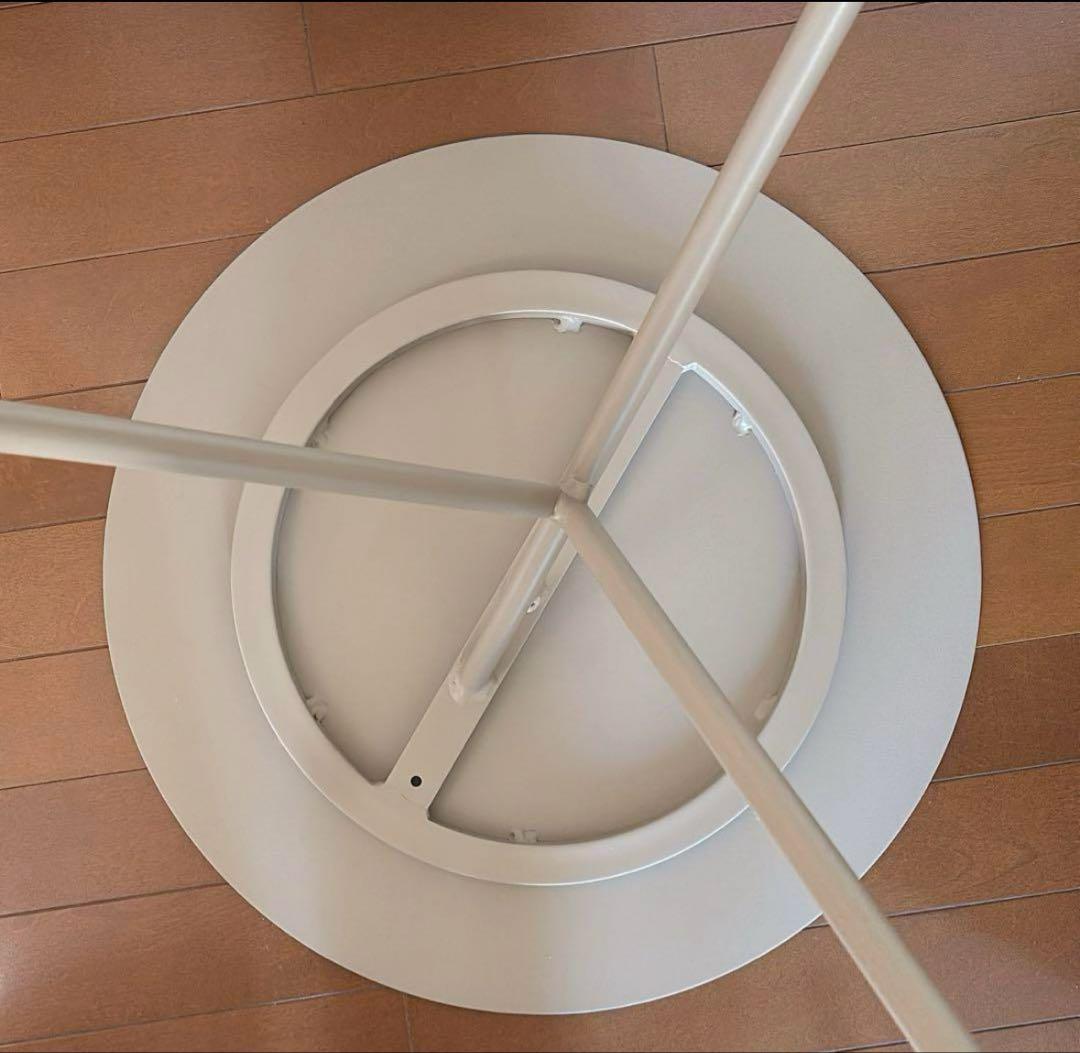 【美品】ACTUS アクタス ルーナ グレージュ 円形サイドテーブル