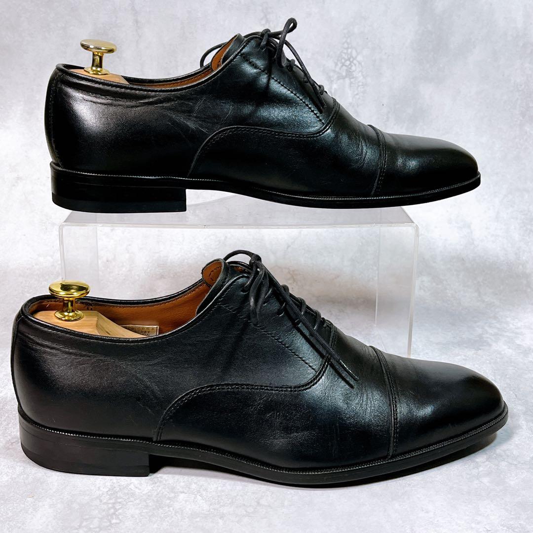 ☆美品☆【リーガル】ストレートチップ (24.5) V075 内羽根 ブラック